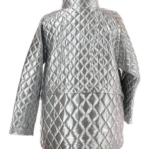 ATHLETA Whisper Featherless Silver Jacket 2X - Picture 3 of 3